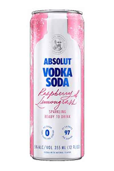 Absolut Vodka Soda Raspberry & Lemongrass