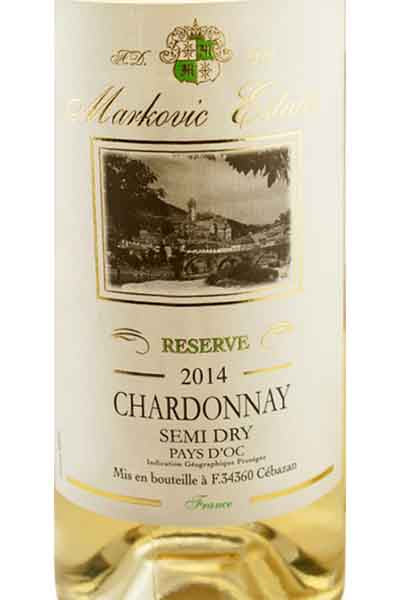 Markovic Estates Chardonnay Semi Dry